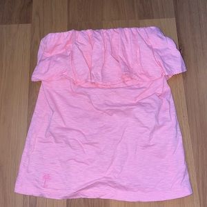 Lilly Pulitzer Ruffle Strapless Top